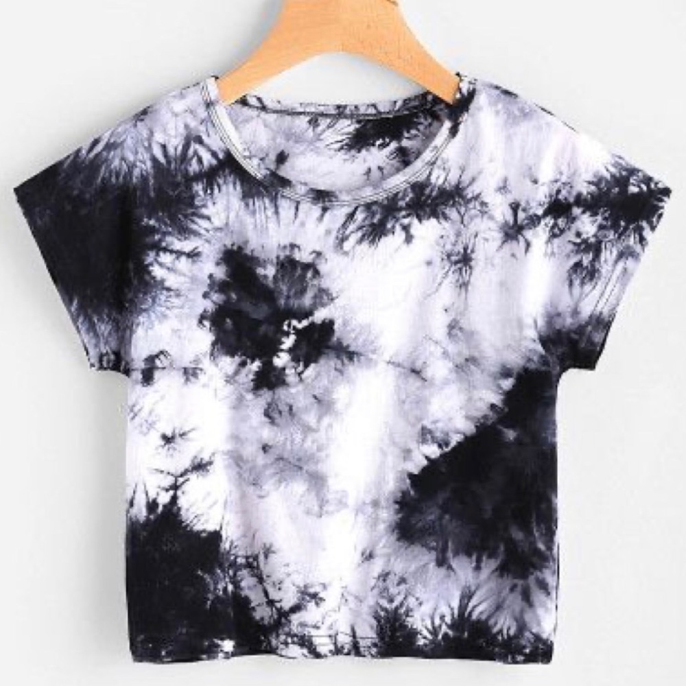 Tie Dyed Cropped T-Shirt - Picture 1 of 1